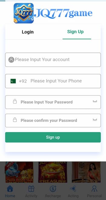 nq777 hot to register
